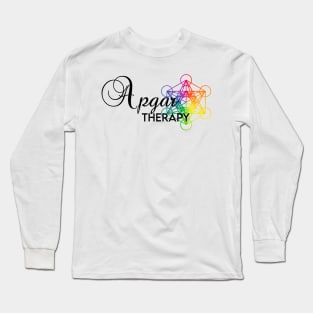 Apgar Therapy RAINBOW & BLK Long Sleeve T-Shirt